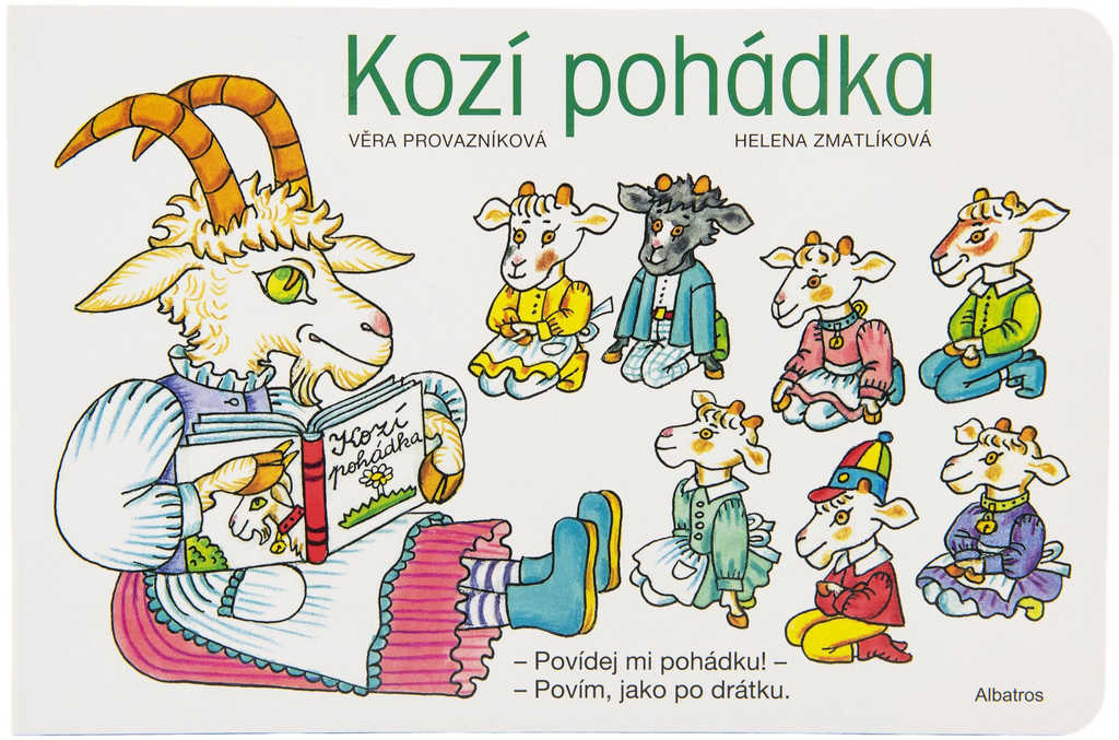 Fotografie Baby knížka Kozí pohádka veršovaná ilustrace Helena Zmatlíková