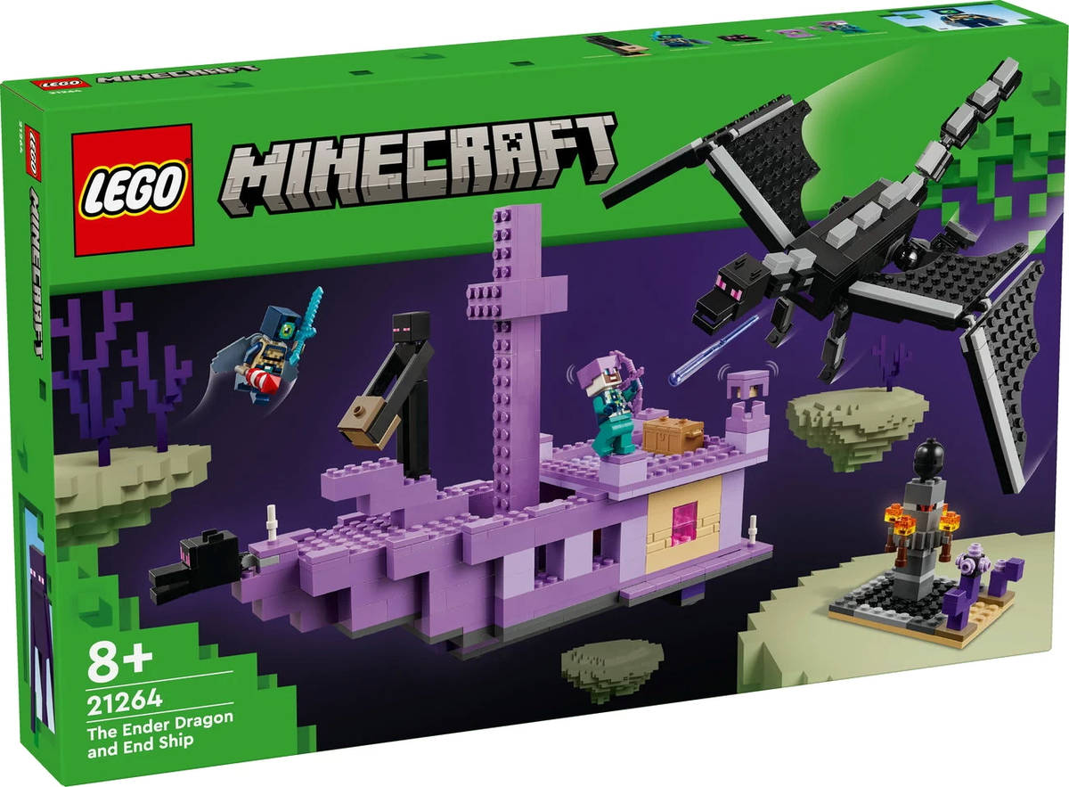LEGO MINECRAFT Drak z Enderu a loď z Endu 21264 STAVEBNICE