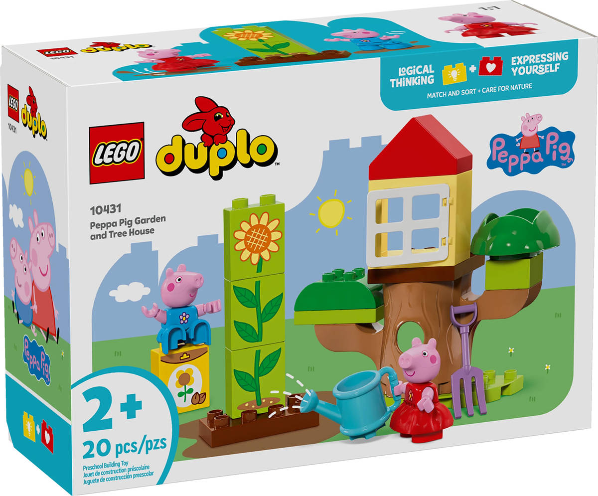 LEGO DUPLO Peppa Pig Zahrada a dům na stromě 10431 STAVEBNICE