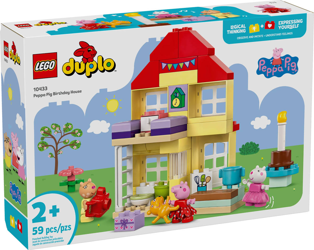 LEGO DUPLO Prasátko Peppa Pig a narozeninový dům 10433 STAVEBNICE