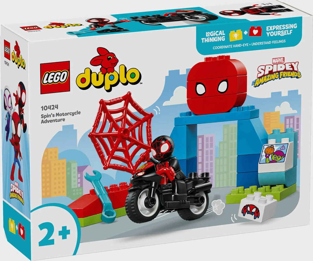 LEGO DUPLO Spin a dobrodružství na motorce 10424 STAVEBNICE