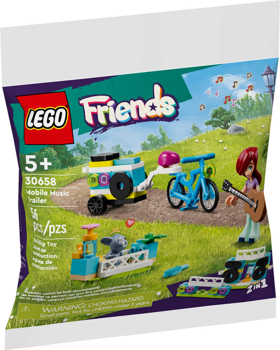 Fotografie LEGO FRIENDS Pojízdný hudební přívěs 2v1 30658 STAVEBNICE