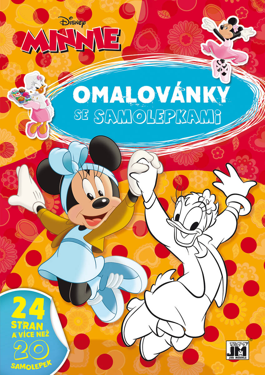 JIRI MODELS Omalovánky A4 se samolepkami Disney Minnie Mouse