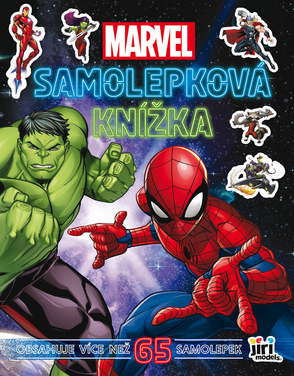 JIRI MODELS Samolepková knížka Marvel 65+ samolepek