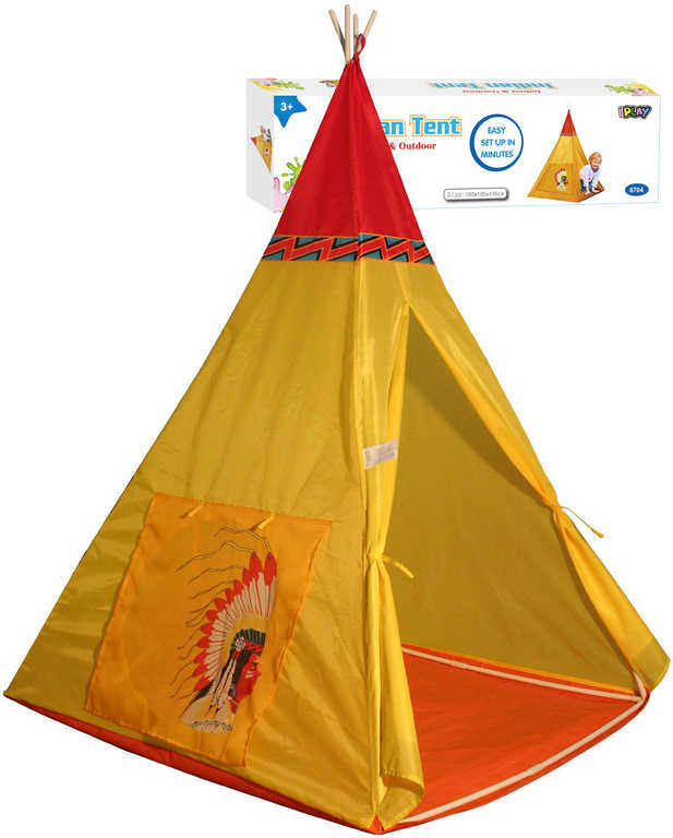 Stan dětský indiánský teepee 100x135x100cm v krabici