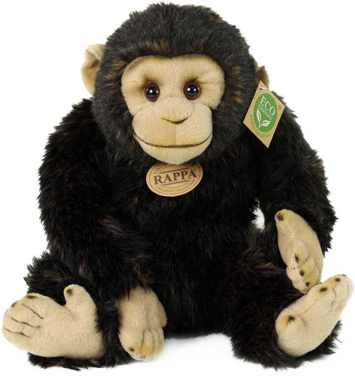 Fotografie PLYŠ Šimpanz 27cm opice Eco-Friendly *PLYŠOVÉ HRAČKY*