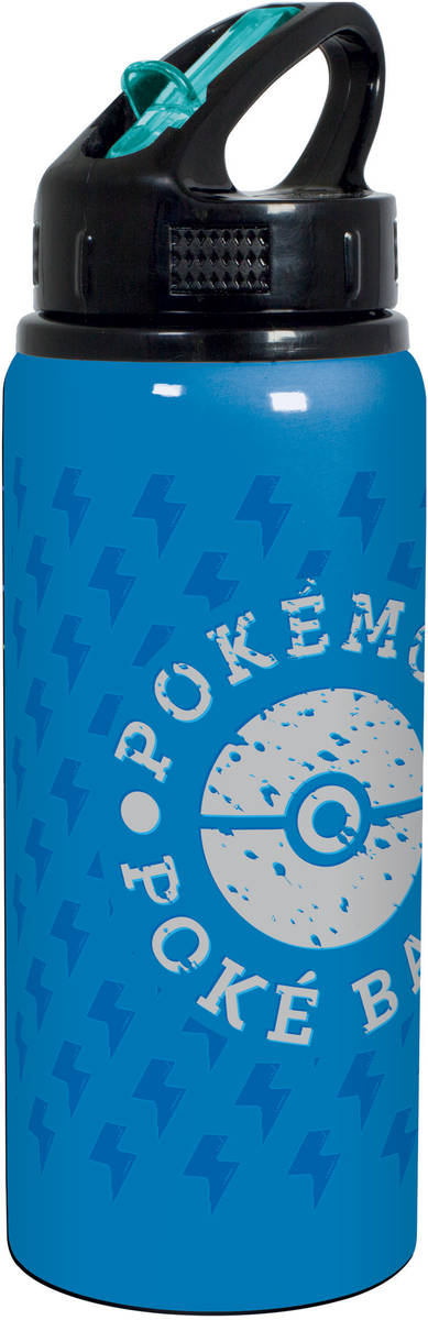 Láhev na pití hliníková sportovní Pokémon Pokébal 710ml modrá