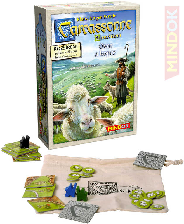 Fotografie Carcassonne - rozšíření 9 (Ovce a kopce) - Klaus-Jürgen Wrede MINDOK