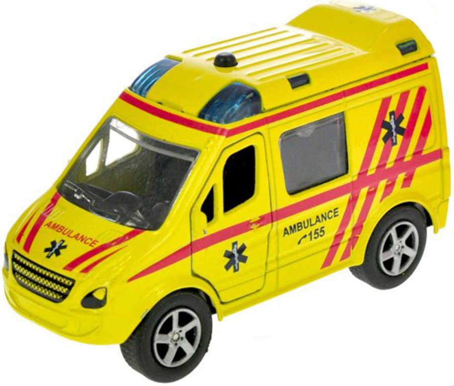 Fotografie Auto ambulance sanitka zpětný chod CZ na baterie mluví česky Světlo Zvuk kov