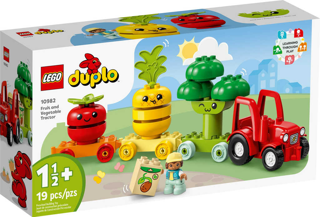 Fotografie LEGO DUPLO Traktor se zeleninou a ovocem 10982 STAVEBNICE